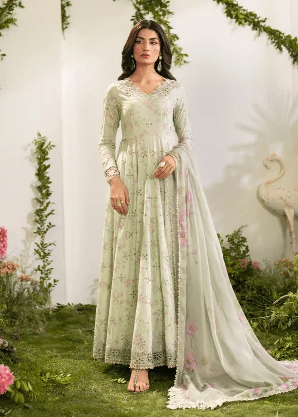 Luxury Iznik Printed Embroidered 3PC - Memon Clothes